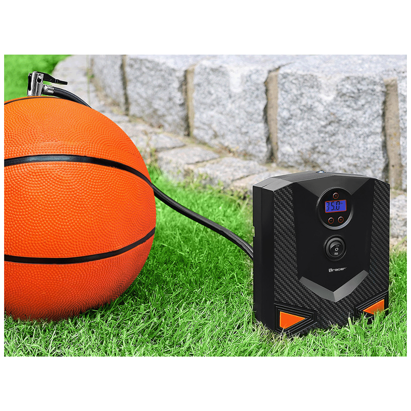 Tracer Kompresor, LCD zaslon, DC 12V, 120 PSI, 8 bar, 120W - RES-04-EL