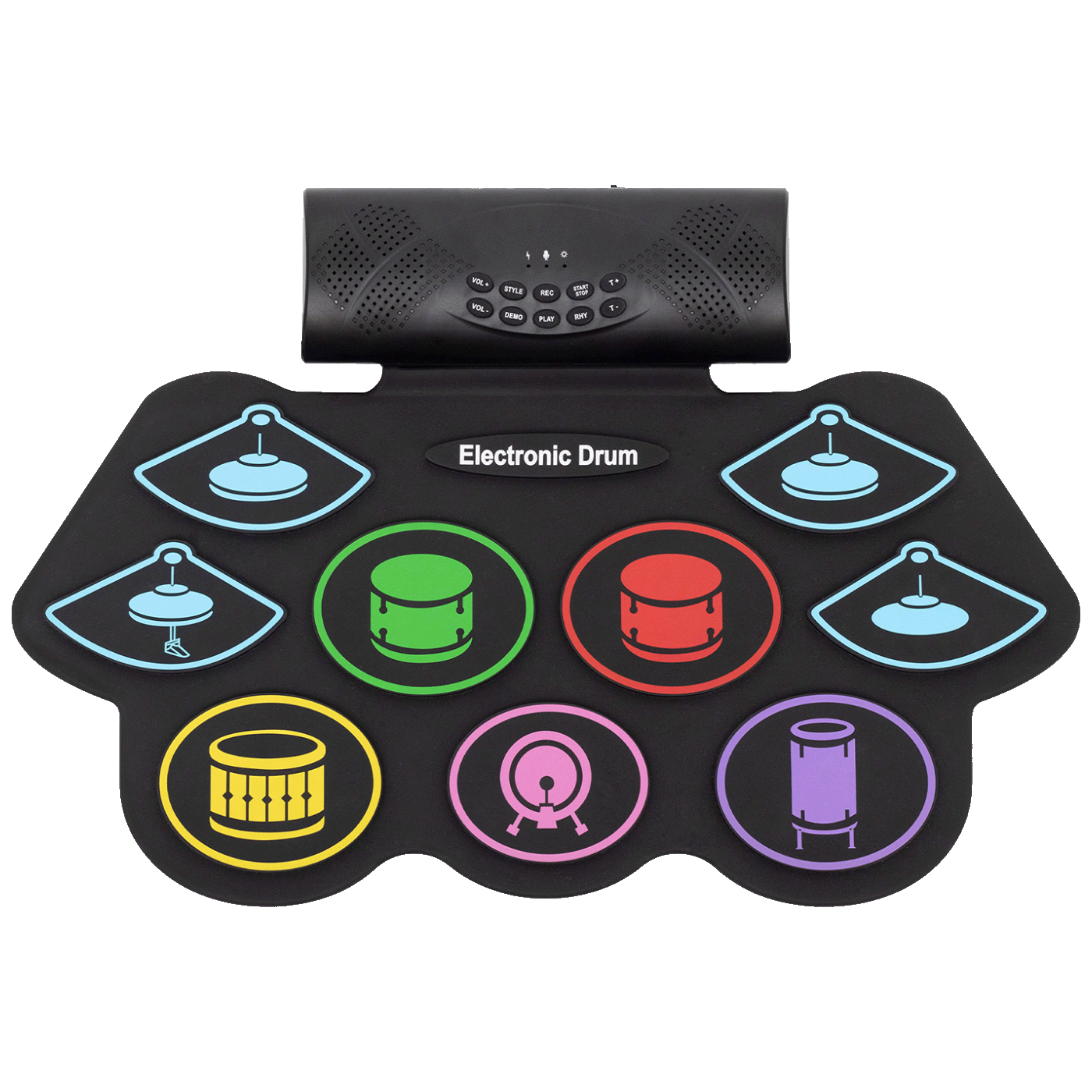 home Električni bubnjevi, set, sklopivo, Bluetooth, 1000 mAh - HRD1