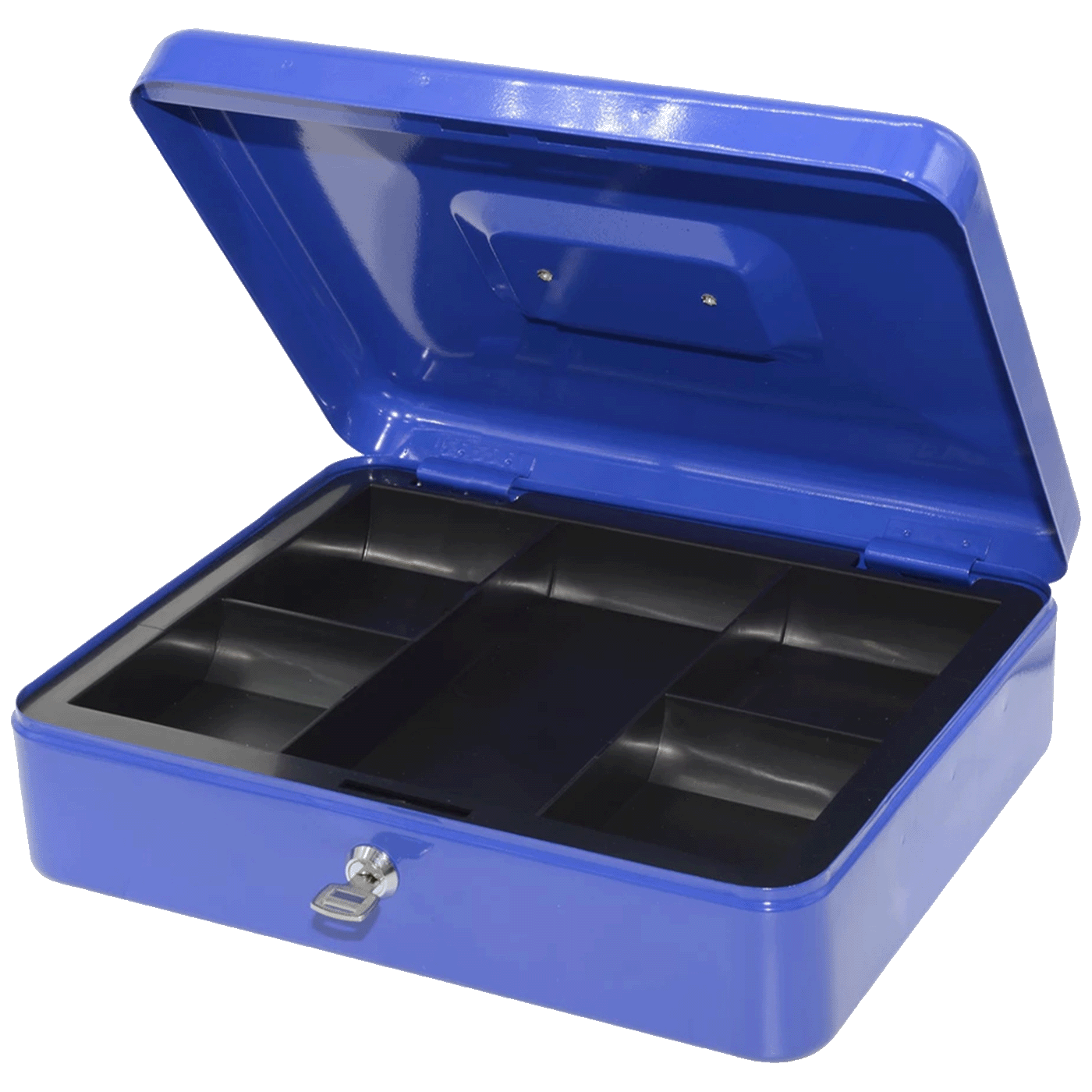 home Metalna kasica, 5 pregrada, 2 ključa, plava - PNZK