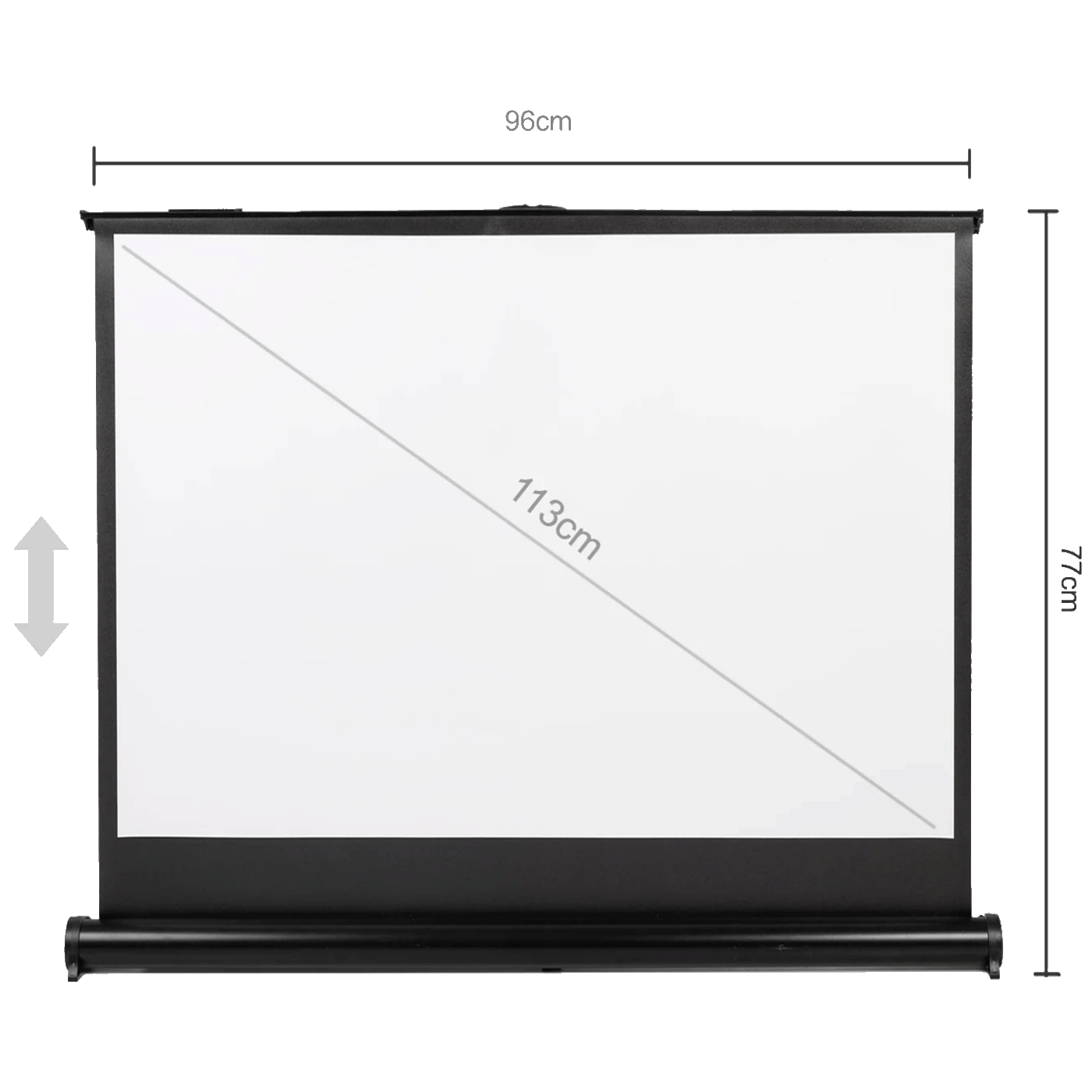 Maclean Platno za projektor, samostojeći/stolni, 97 x 77 cm - MC-961