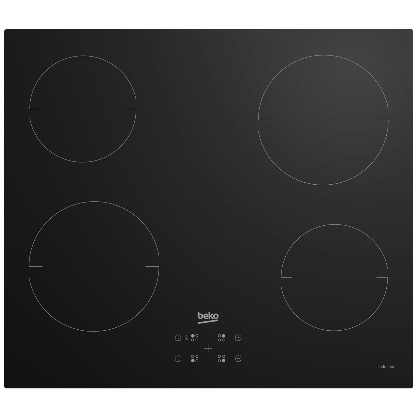 Beko Ugradbena indukcijska ploča za kuhanje, 60cm, 5600W - HII64401QT