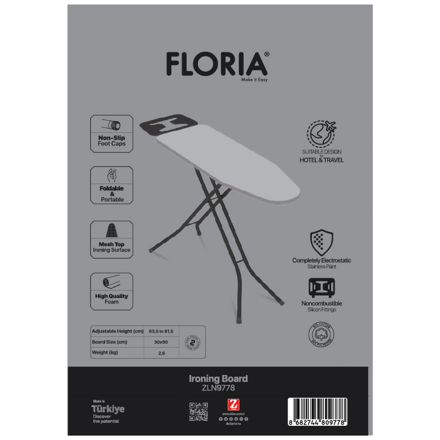 Floria Daska za peglanje, 90 x 30 cm - ZLN9778