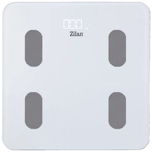 Zilan Pametna vaga, tjelesna, do 180 kg, LED zaslon, Bluetooth - ZLN8979