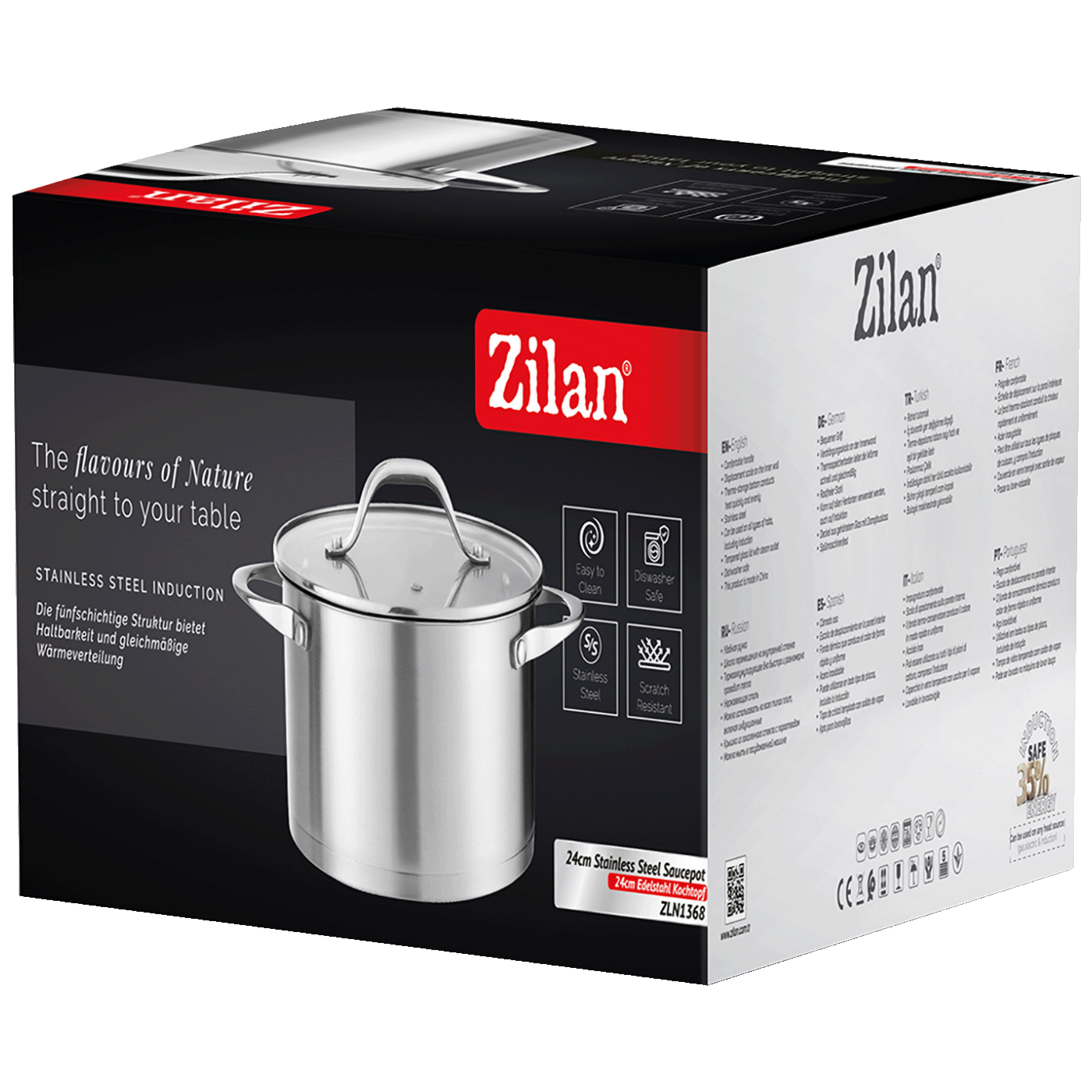 Zilan Lonac sa staklenim poklopcem, 24 cm - ZLN1368