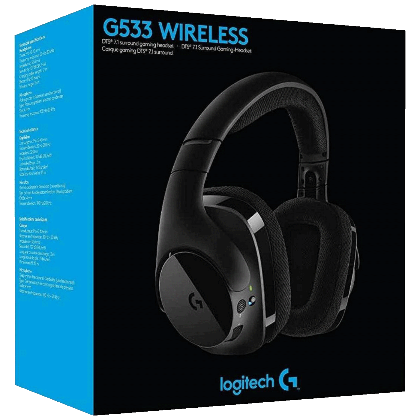 Logitech Bežične slušalice sa mikrofonom, gaming, 7.1 - G533