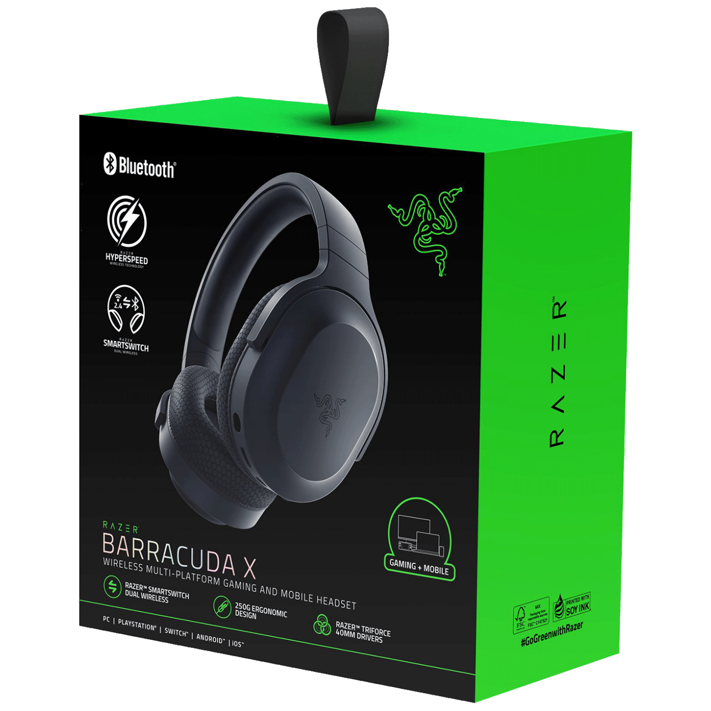 Razer Bežične / žične slušalice sa mikrofonom, gaming, 7.1 - Barracuda X Headset