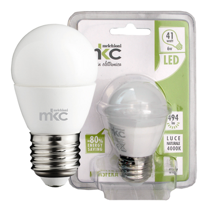 MKC Sijalica,LED 6W, E27, 4000K,220V AC,prirodno bijela svjetlos - LED MINISFERA E27/6W-N