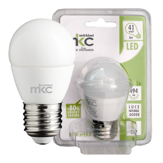 MKC Sijalica,LED 6W, E27, 4000K,220V AC,prirodno bijela svjetlos - LED MINISFERA E27/6W-N