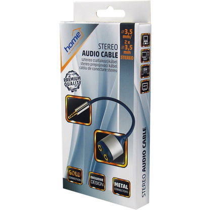 home Jack 3.5mm muški na Jack 3,5mm ženski x 2, dužina 15cm - AC 16M