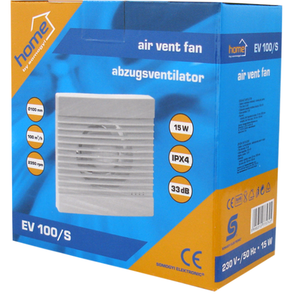 home Aspirator ugradbeni za ventilaciju 158x158mm - EV 100/S