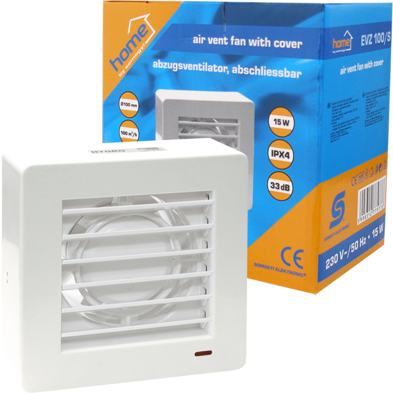 home Aspirator ugradbeni za ventilaciju 150x150mm - EVZ 100/S
