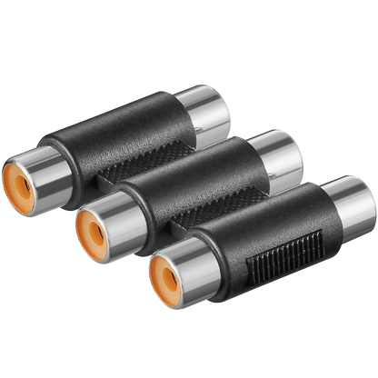 ZED electronic RCA činč ženski x 3, za produžetak audio kabla - AN33