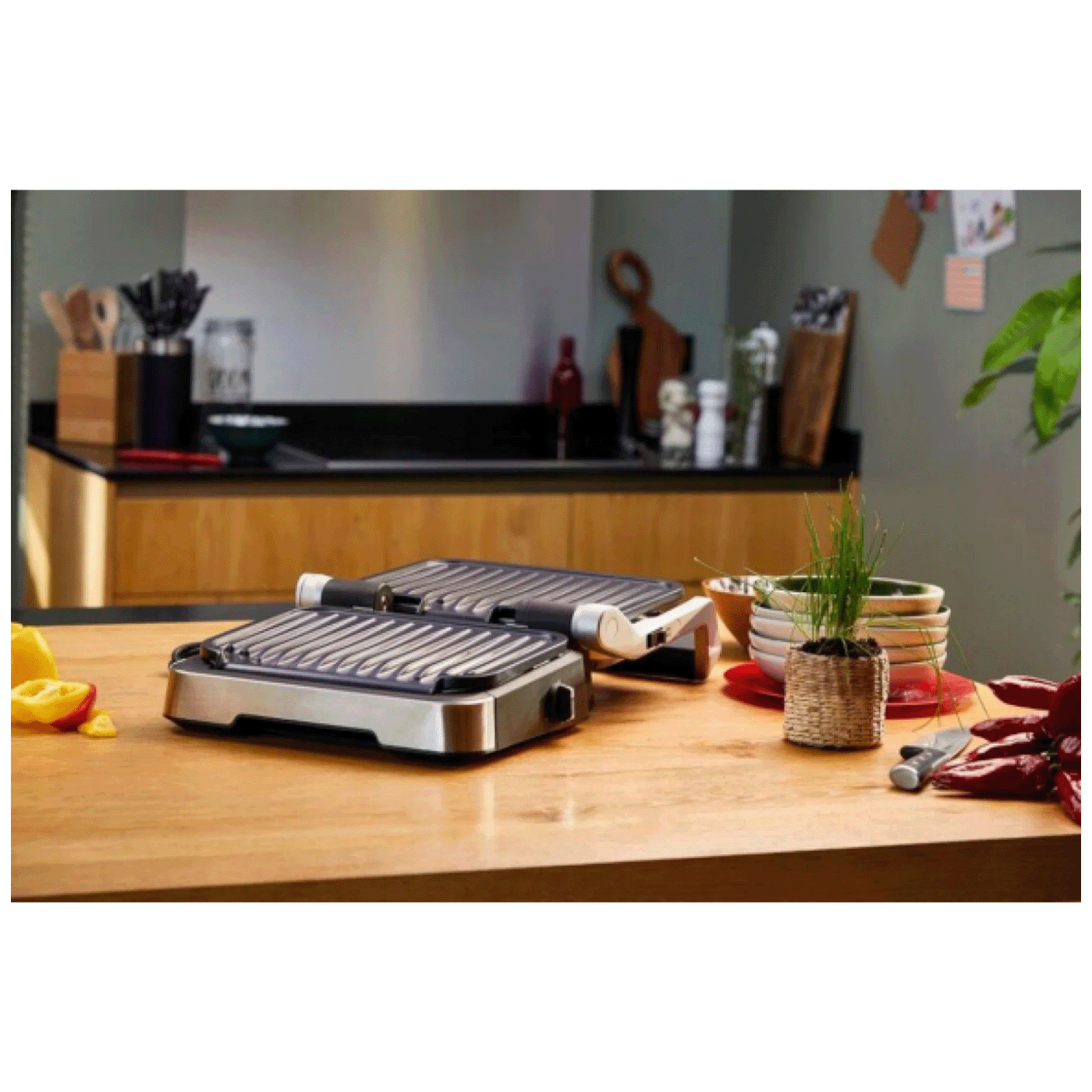 Tefal Grill kontaktni, 2u1, 2000W, Optigrill - GC773D30