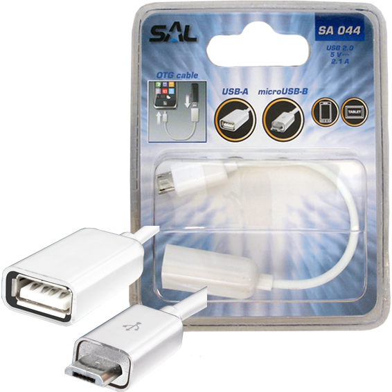 SAL USB micro OTG kabl, dužina 16 cm, USB 2.0 - SA 044