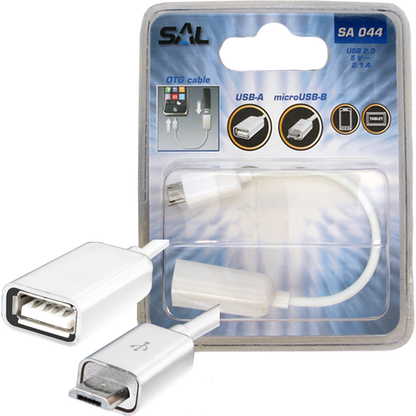 SAL USB micro OTG kabl, dužina 16 cm, USB 2.0 - SA 044