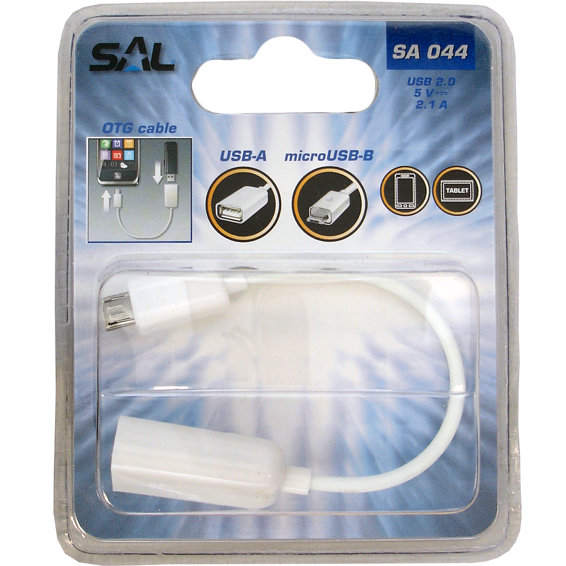 SAL USB micro OTG kabl, dužina 16 cm, USB 2.0 - SA 044