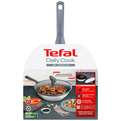 Tefal Tava Wok sa poklopcem, 28 cm, Daily Cook - G7309955