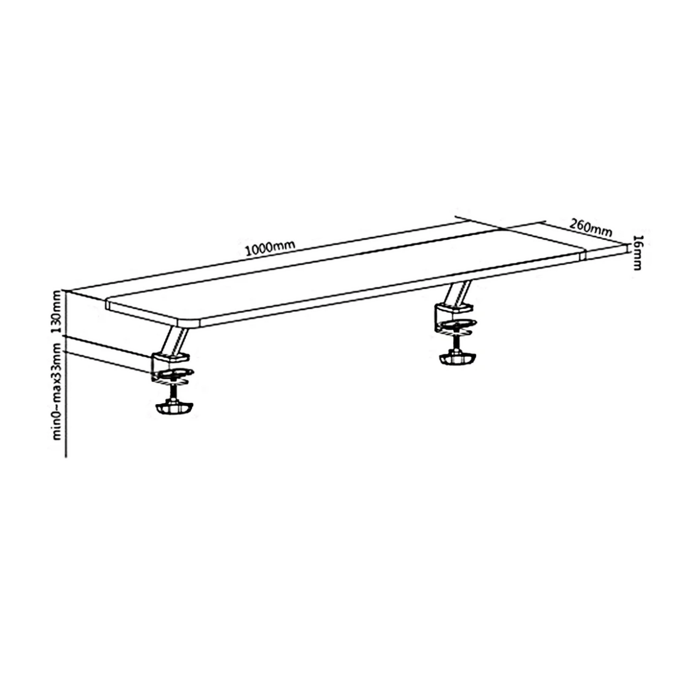 Ergo Office Polica za monitor - ER-409