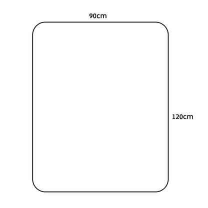 Ergo Office Zaštita prostirka za pod, 120 x 90 cm - ER-421