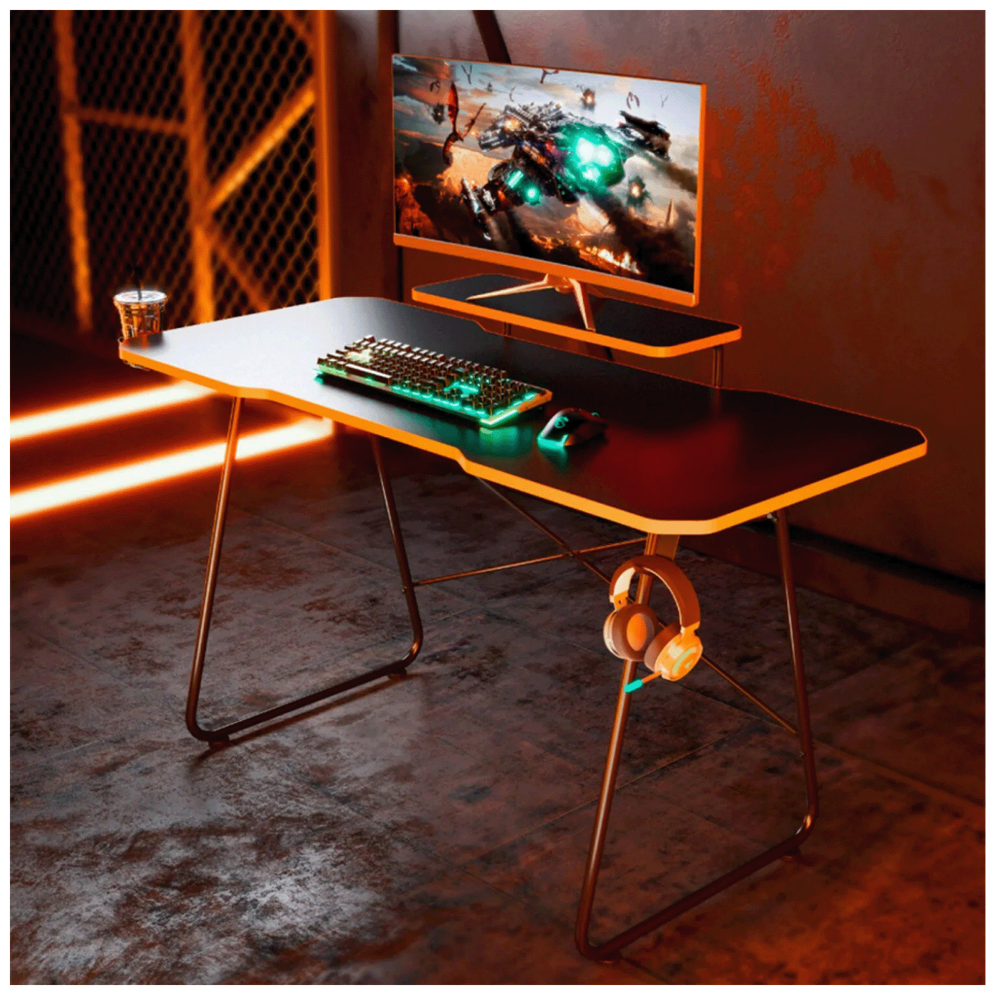 NanoRS Radni sto za PC sa policom za monitor, 136 x 60 cm - RS170