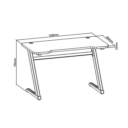 NanoRS Radni sto za PC, 120 x 60 cm - RS120