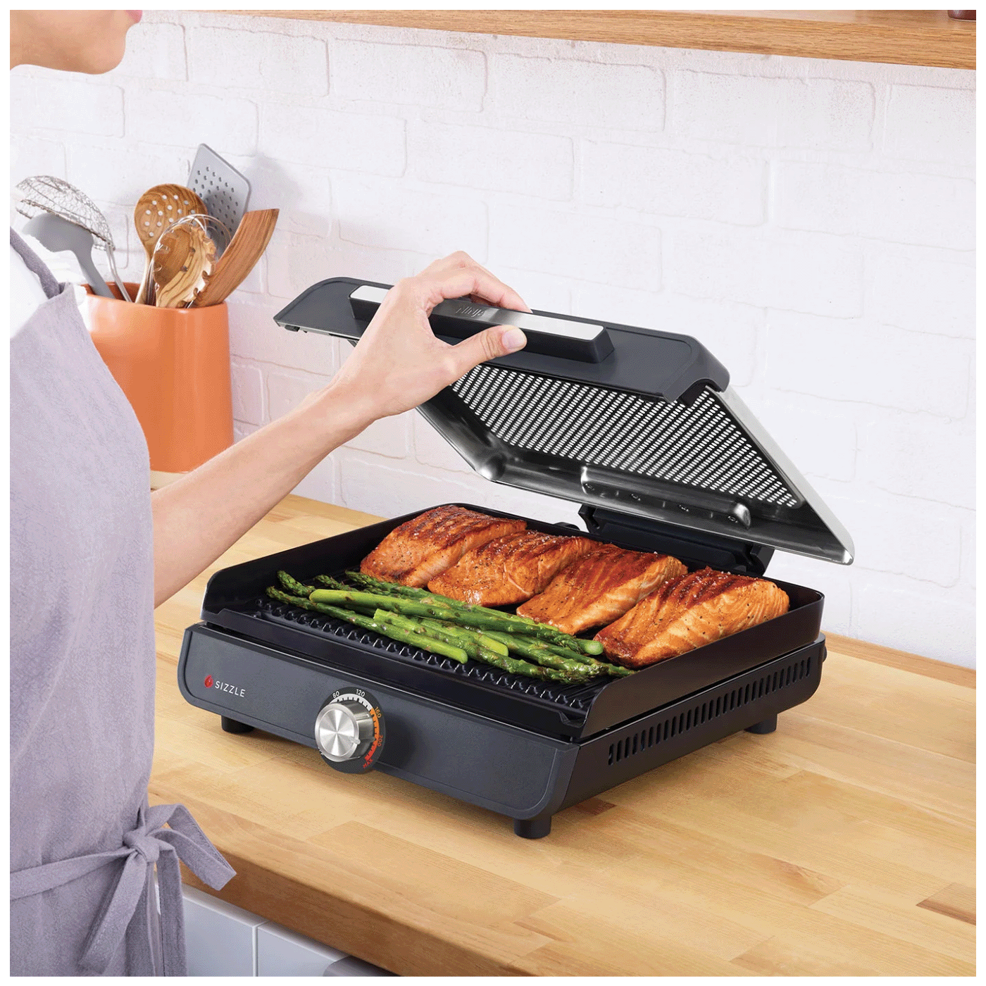 Ninja Grill kontaktni, 1450W, Sizzle Grill Plate and Plancha - GR101EU