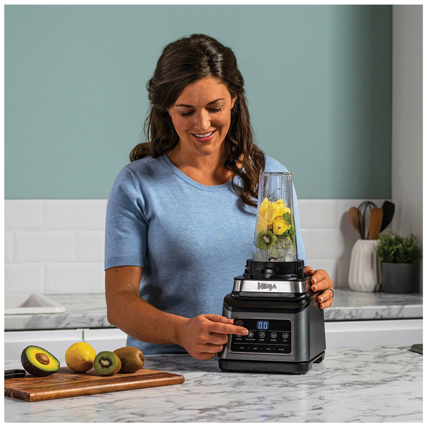 Ninja Blender, 3u1, 2.1 lit./1.8 lit./700ml., 1200W, Auto-iQ - BN800EU