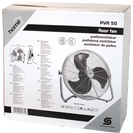 home Ventilator podni, promjer 50cm, 120W, Inox - PVR 50
