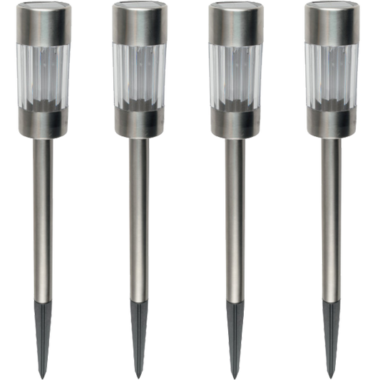 home Solarna vrtna LED lampa, metalna, set 4 komada, 300 mAh - MX 804/4