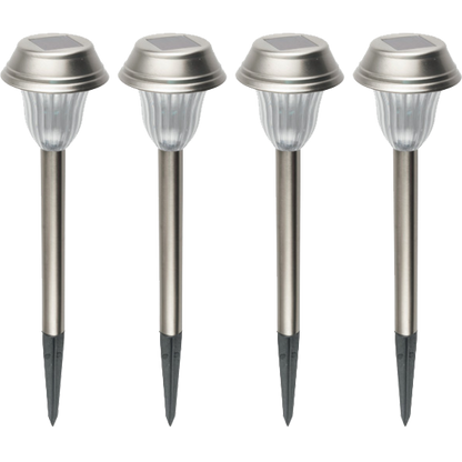 home Solarna vrtna LED lampa, metalna, set 4 komada, 200 mAh - MX 807/4