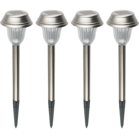 home Solarna vrtna LED lampa, metalna, set 4 komada, 200 mAh - MX 807/4