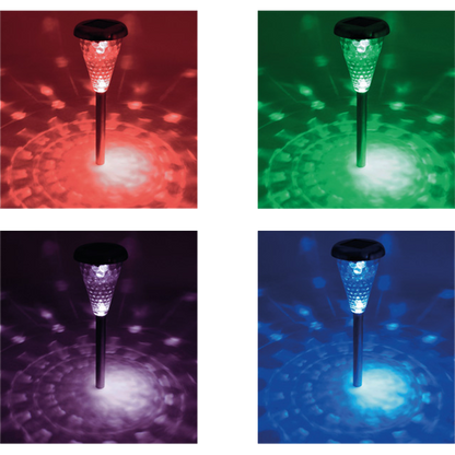 home Solarna vrtna LED lampa, metal/staklo, set 4 komada, 300 mAh - MX 811/4