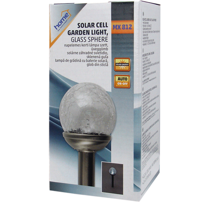 home Solarna vrtna LED lampa, metal/staklo, 200 mAh - MX 812