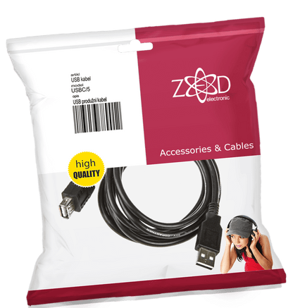 ZED electronic USB produžni kabl, dužina 5.0 metara - USBC/5
