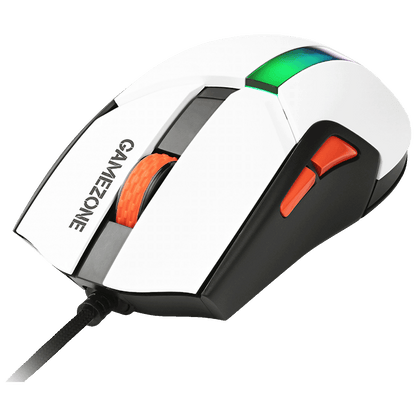 Tracer Miš optički, gaming, RGB, 12000 dpi, USB - GAMEZONE COOL White