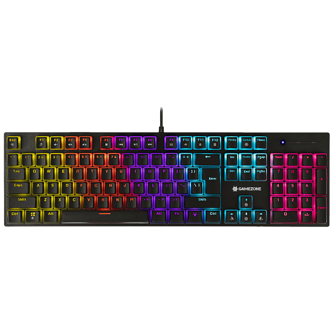 Tracer Tastatura sa osvjetljenjem, gaming, mehanička, USB - GAMEZONE UNIQUE (PUDDING) USB