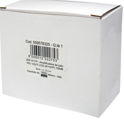 ZODIAC Pojačalo antensko, 1 ulaz 1 izlaz,  15/30dB - ZDA-3111F