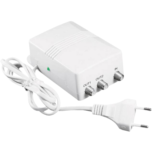 ZODIAC Pojačalo antensko, 1 ulaz 2 izlaza, 20/27dB - ZDA-0612