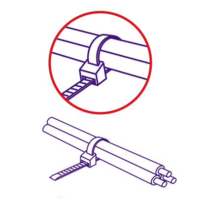 USE Plastične vezice 4,8mm x 400mm, pakiranje 25 kom. crna - CT 400/4,8B