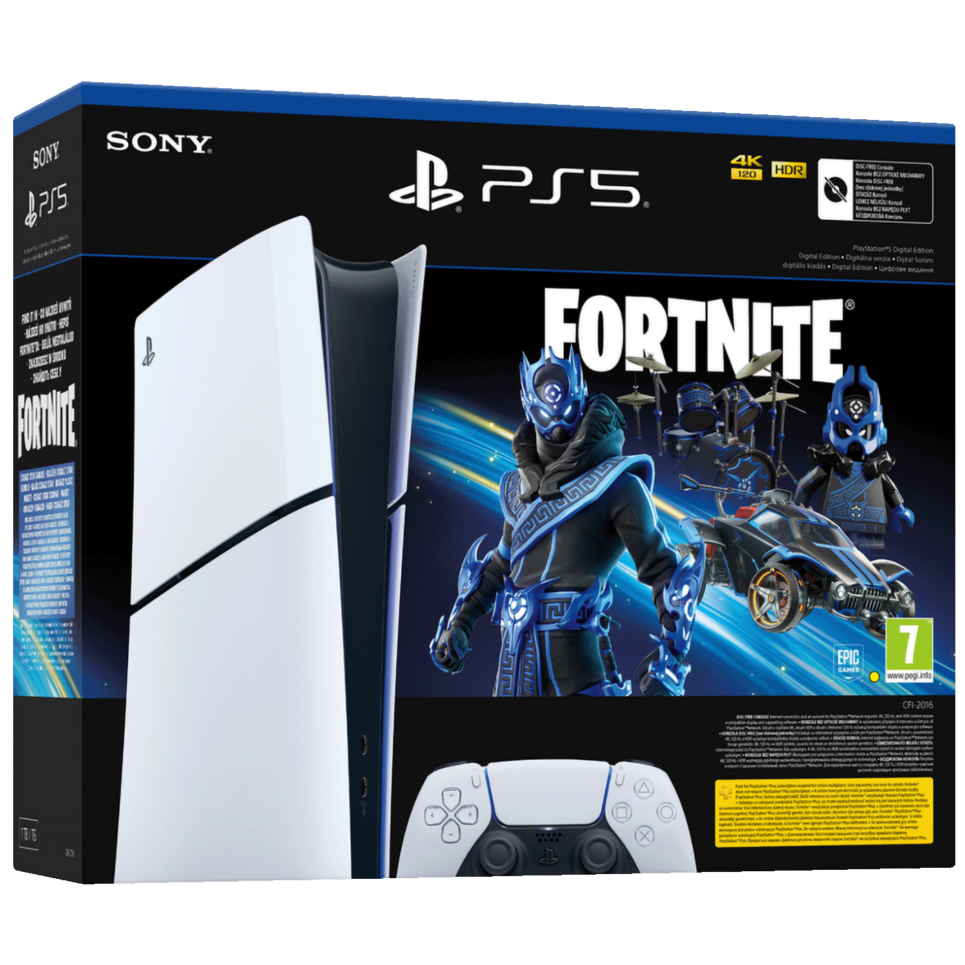 Sony Igraća konzola PlayStation 5 Digital Edition+Fortnite VCH - PS5 Dig.Edit. D chassis+FortniteVCH
