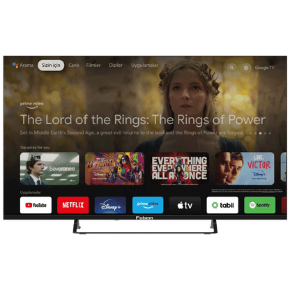 Fobem Televizor Smart QLED 4K UltraHD 55", Google TV - MT55EG8000QF