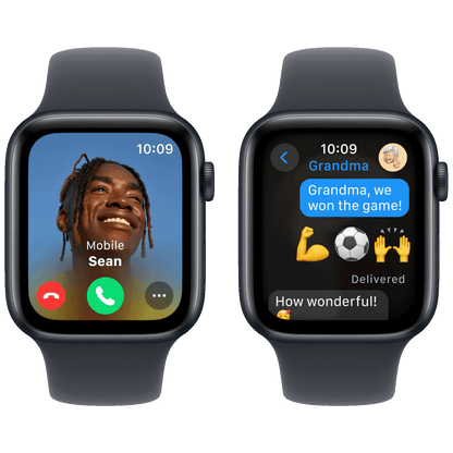 Apple Pametni sat, 1.57" LTPO OLED zaslon, vodootporan, BT, WiFi - Watch SE 2024 GPS 40mm Midnight