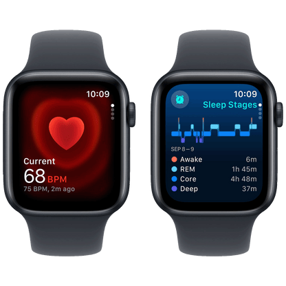 Apple Pametni sat, 1.57" LTPO OLED zaslon, vodootporan, BT, WiFi - Watch SE 2024 GPS 40mm Midnight