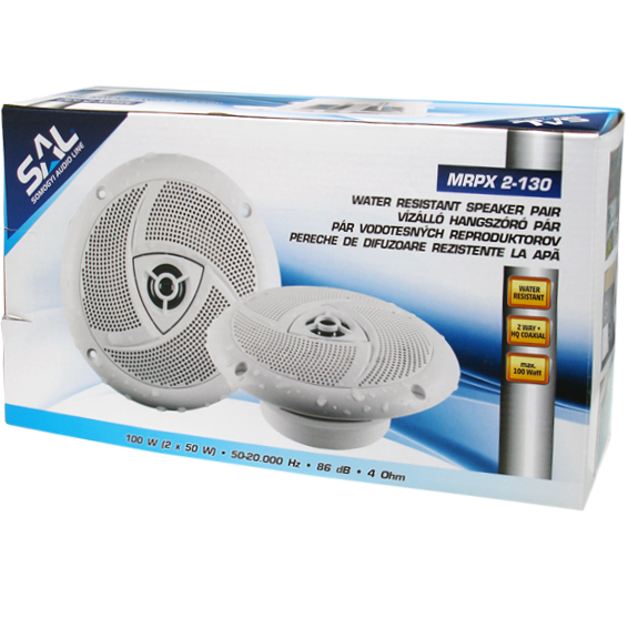 SAL Zvučnik, set, djelimično vodootporan,ugradbeni, 100W - MRPX 2-130