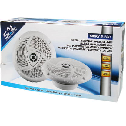 SAL Zvučnik, set, djelimično vodootporan,ugradbeni, 100W - MRPX 2-130