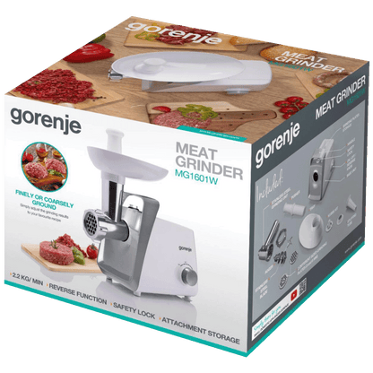 Gorenje Mašina za mljevenje mesa, snaga 1600W - MG1601W