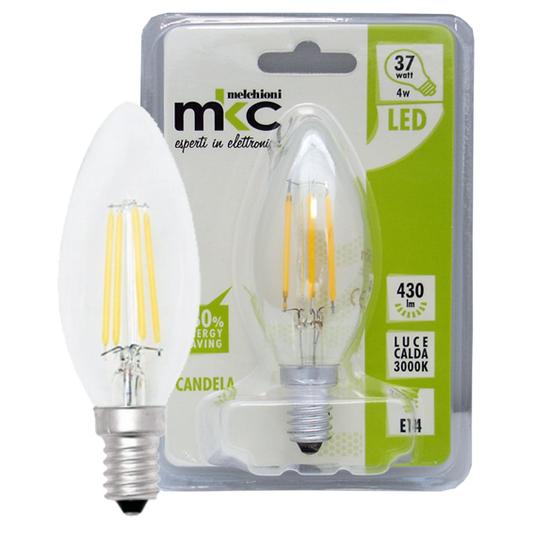 MKC Sijalica,LED 4W, E14, 3000K,220V AC, toplo/bijela svjetlost - LED CANDELA C35 E14/4W