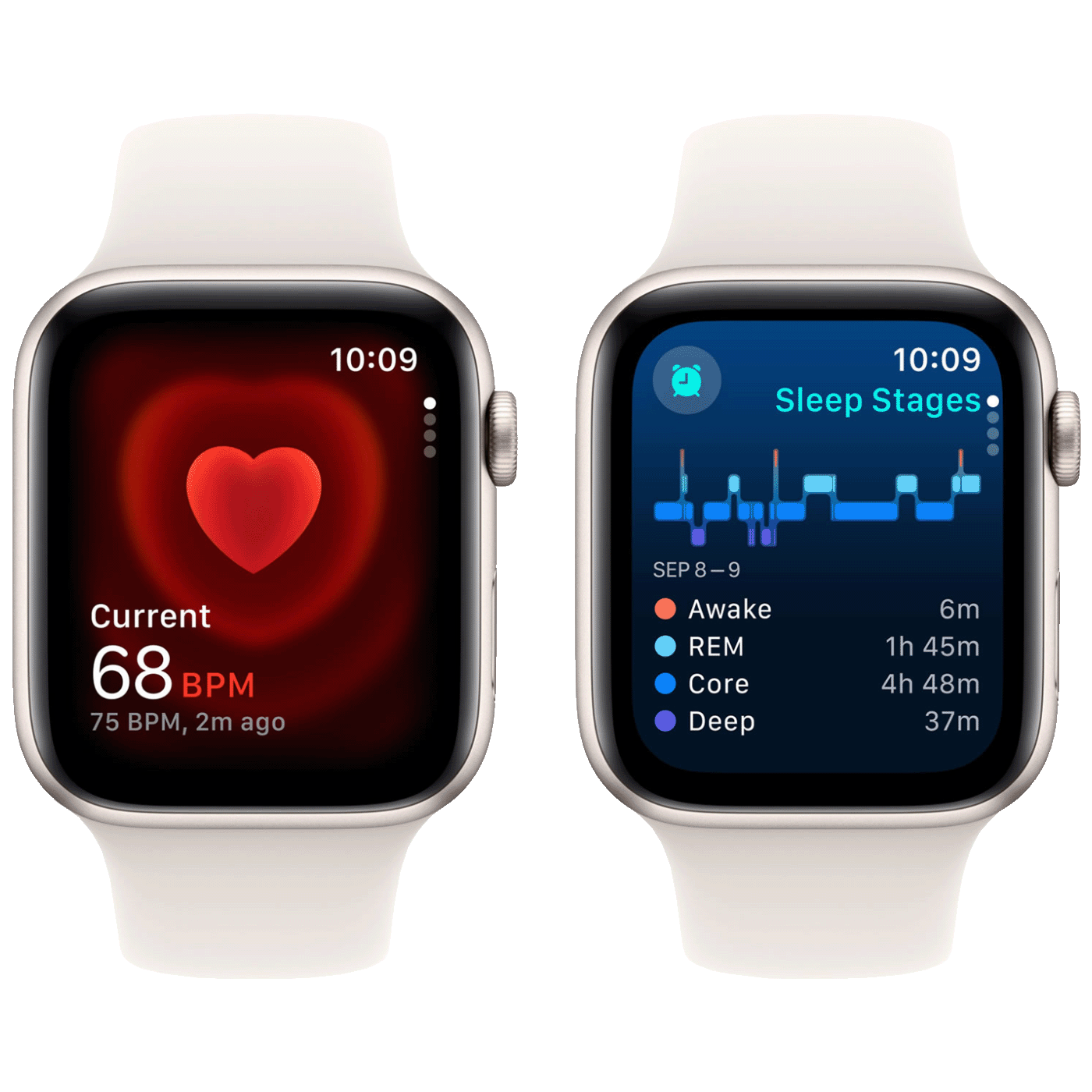 Apple Pametni sat, 1.57" LTPO OLED zaslon, vodootporan, BT, WiFi - Watch SE 2024 GPS 40mm Starlight SB