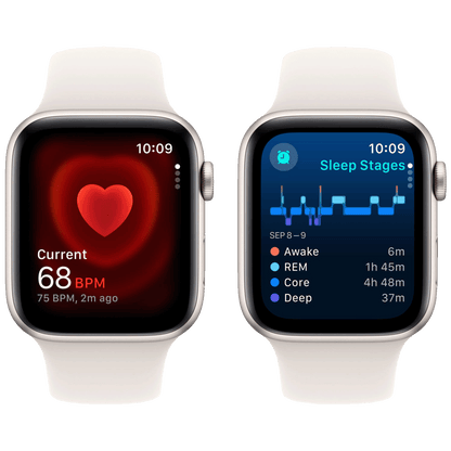 Apple Pametni sat, 1.57" LTPO OLED zaslon, vodootporan, BT, WiFi - Watch SE 2024 GPS 40mm Starlight SB