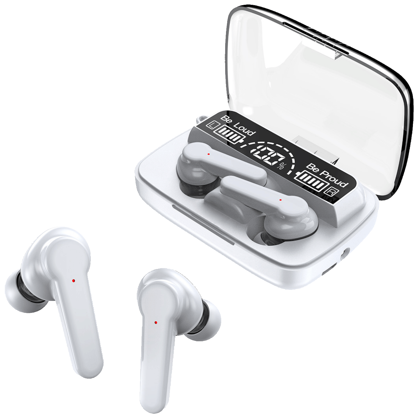 MeanIT Slušalica bežična sa mikrofonom, Bluetooth - TWS B400 White